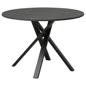 IKEA MARIEDAMM table, black marble effect, 41 3/8 in , IKEA Sale | 41760GNEF