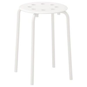 IKEA MARIUS stool, white, 17 3/4 in , IKEA Sale | 78612GQBO