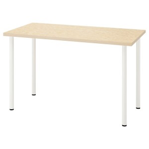 IKEA MITTCIRKEL / ADILS desk, lively pine effect white, 47 1/4x23 5/8 in , IKEA Sale | 81305IBZC