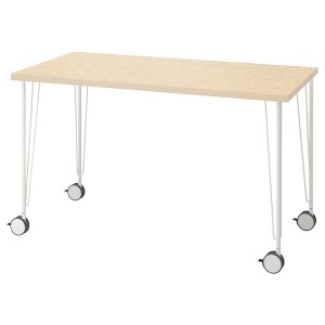 IKEA MITTCIRKEL / KRILLE desk, lively pine effect white, 47 1/4x23 5/8 in , IKEA Sale | 21630QOHV