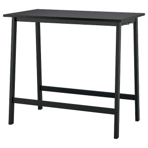 IKEA MITTZON conference table, black stained ash veneer/black, 47 1/4x26 3/4x41 3/8 in , IKEA Sale | 83972ITDA