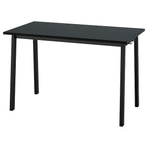 IKEA MITTZON conference table, black stained ash veneer/black, 47 1/4x26 3/4x29 1/2 in , IKEA Sale | 50318SQFV