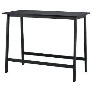 IKEA MITTZON conference table, black stained ash veneer/black, 55 1/8x26 3/4x41 3/8 in , IKEA Sale | 19036KCDM