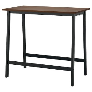 IKEA MITTZON conference table, walnut veneer/black, 47 1/4x26 3/4x41 3/8 in , IKEA Sale | 91742MQHS