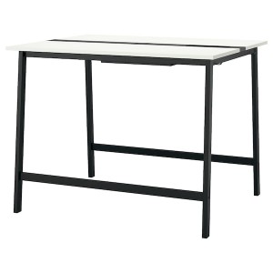 IKEA MITTZON conference table, white/black, 55 1/8x42 1/2x41 3/8 in , IKEA Sale | 37956YDGZ