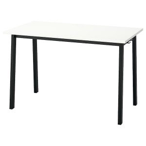 IKEA MITTZON conference table, white/black, 47 1/4x26 3/4x29 1/2 in , IKEA Sale | 02461RWUT