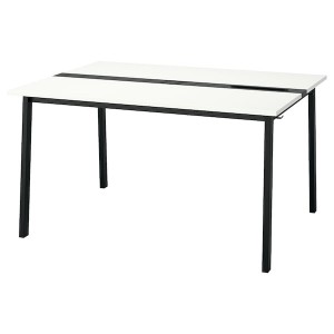 IKEA MITTZON conference table, white/black, 55 1/8x42 1/2x29 1/2 in , IKEA Sale | 12673MOXJ