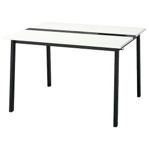 IKEA MITTZON conference table, white/black, 47 1/4x42 1/2x29 1/2 in , IKEA Sale | 43698TMGE