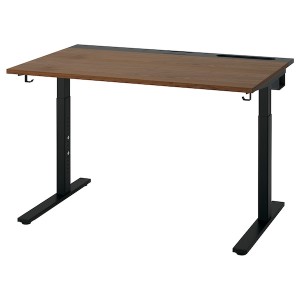 IKEA MITTZON desk, walnut veneer/black, 47 1/4x31 1/2 in , IKEA Sale | 61904VLNH