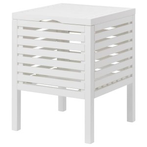 IKEA MUSKAN storage stool, white, 19 5/8 in , IKEA Sale | 30289JPCN