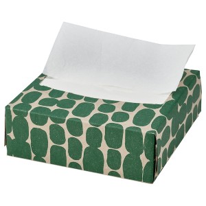 IKEA NÄBBFISK paper napkin, patterned light brown/green, 6 ¼x12 ½ in, 100 pack , IKEA Sale | 63487MBAO