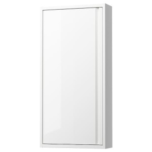 IKEA ÄNGSJÖN wall cabinet with door, high gloss white, 18x6x37 in , IKEA Sale | 93065RSVL