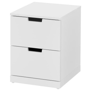 IKEA NORDLI 2-drawer chest, white, 15 3/4x21 1/4 in , IKEA Sale | 65180KBRU