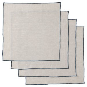 IKEA OMBONAD napkin, natural/beige, 14x14 in, 4 pack , IKEA Sale | 35784LEUN