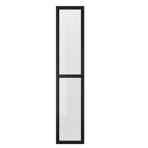 IKEA OXBERG glass door, black oak effect, 15 3/4x75 5/8 in , IKEA Sale | 54630NVGF