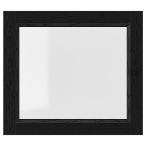 IKEA OXBERG glass door, black oak effect, 15 3/4x13 3/4 in , IKEA Sale | 05129LSOB