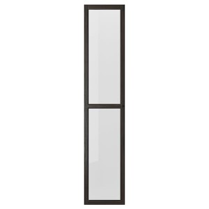 IKEA OXBERG glass door, dark brown oak effect, 15 3/4x75 5/8 in , IKEA Sale | 29356URIZ