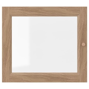 IKEA OXBERG glass door, oak effect, 15 3/4x13 3/4 in , IKEA Sale | 25613BODZ