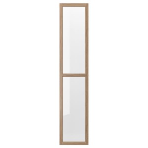 IKEA OXBERG glass door, oak effect, 15 3/4x75 5/8 in , IKEA Sale | 83901BTHS