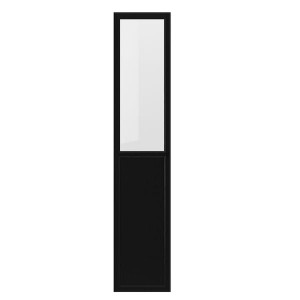 IKEA OXBERG panel/glass door, black oak effect, 15 3/4x75 5/8 in , IKEA Sale | 60872PCQL