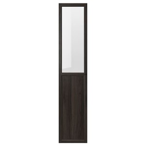 IKEA OXBERG panel/glass door, dark brown oak effect, 15 3/4x75 5/8 in , IKEA Sale | 34168ESVF