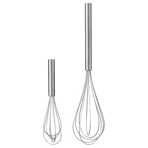 IKEA PÅBJUDA whisk, set of 2, stainless steel , IKEA Sale | 24613PQOV