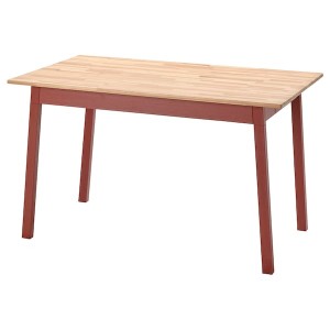 IKEA PINNTORP table, light brown stained/red stained, 49 1/4x29 1/2 in , IKEA Sale | 40532EICW