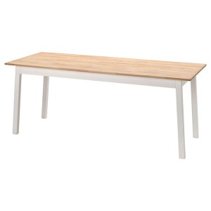 IKEA PINNTORP table, light brown stained/white stained, 72 7/8x29 1/2 in , IKEA Sale | 60829NVCT