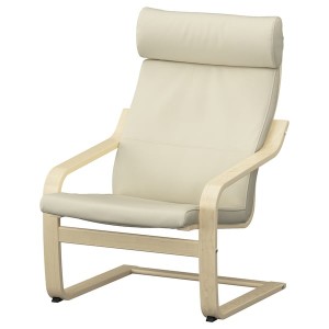 IKEA POÄNG armchair, birch veneer/Glose off-white , IKEA Sale | 08642JTRS