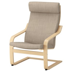 IKEA POÄNG armchair, birch veneer/Hillared beige , IKEA Sale | 05874BUSM