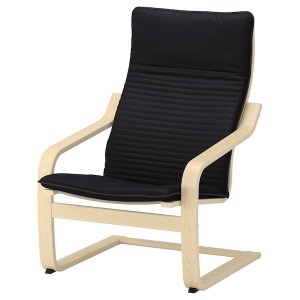 IKEA POÄNG armchair, birch veneer/Knisa black , IKEA Sale | 18356MEBU