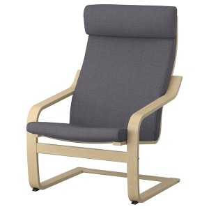 IKEA POÄNG armchair, birch veneer/Skiftebo dark gray , IKEA Sale | 20586OTXQ