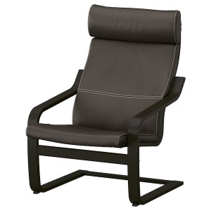 IKEA POÄNG armchair, black-brown/Glose dark brown , IKEA Sale | 42075IVFB