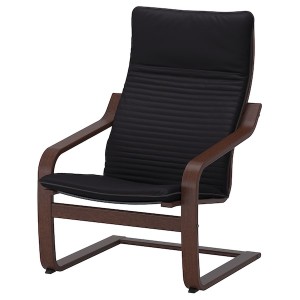 IKEA POÄNG armchair, brown/Knisa black , IKEA Sale | 41360EGNQ