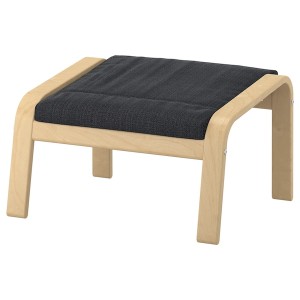 IKEA POÄNG ottoman, birch veneer/Hillared anthracite , IKEA Sale | 89321TIDP