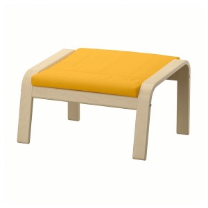 IKEA POÄNG ottoman, birch veneer/Skiftebo yellow , IKEA Sale | 72143LIHQ