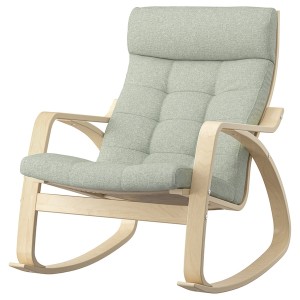 IKEA POÄNG rocking chair, birch veneer/Gunnared light green , IKEA Sale | 04173MKFB