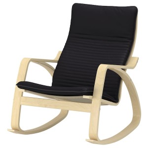 IKEA POÄNG rocking chair, birch veneer/Knisa black , IKEA Sale | 56371USRA