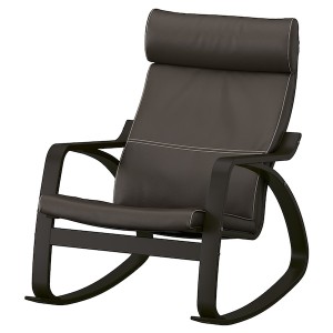 IKEA POÄNG rocking chair, black-brown/Glose dark brown , IKEA Sale | 18504EMBP