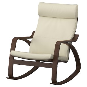 IKEA POÄNG rocking chair, brown/Glose off-white , IKEA Sale | 86142SWDR