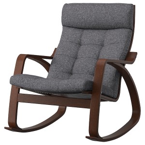 IKEA POÄNG rocking chair, brown/Gunnared dark gray , IKEA Sale | 45793HTSW