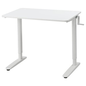 IKEA RELATERA desk sit/stand, white, 35 3/8x23 5/8 in , IKEA Sale | 54369UJBG