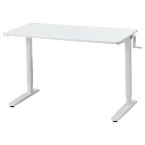 IKEA RELATERA desk sit/stand, white, 46 1/8x23 5/8 in , IKEA Sale | 93720UNLI