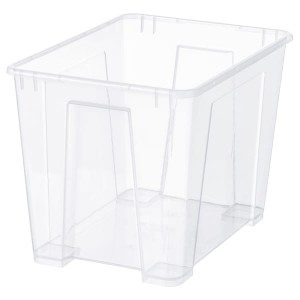 IKEA SAMLA box, clear, 15 ¼x11x11 in/6 gallon , IKEA Sale | 85749VYOE