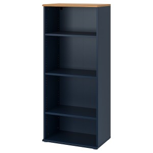 IKEA SKRUVBY bookcase, black-blue, 23 5/8x55 1/8 in , IKEA Sale | 31792CLYE