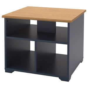 IKEA SKRUVBY coffee table, black-blue, 23 5/8x23 5/8 in , IKEA Sale | 69173CMNS