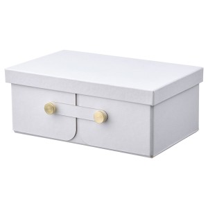 IKEA SPINNROCK box with compartments, white, 9 ¾x6 ¼x4 in , IKEA Sale | 73598RDIN