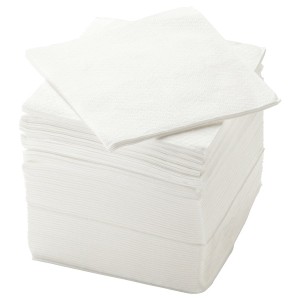 IKEA STORÄTARE paper napkin, white, 11 ¾x11 ¾ in, 150 pack , IKEA Sale | 57129GLAX