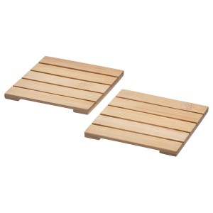 IKEA STRANDFLOKA coaster, bamboo, 2 pack , IKEA Sale | 90241KQSB