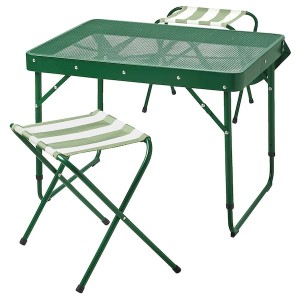 IKEA STRANDÖN folding table set, green , IKEA Sale | 82697CVSH